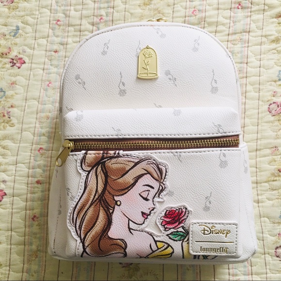 ❗️FIRM❗️Loungefly Disney Belle Ivory Backpack - Picture 2 of 8